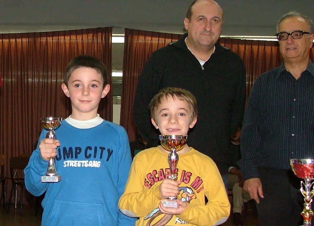 Fascia under 8 : 2° classificato Simone Cacchioli e 1° posto per Andrea Becchi, entrambi della provincia di Modena