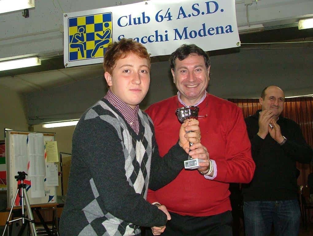 Fascia under 14 : vince Francesco Ferraguti di Modena
