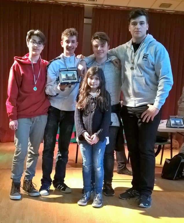 La squadra dell'Istituto Fermi di Modena
