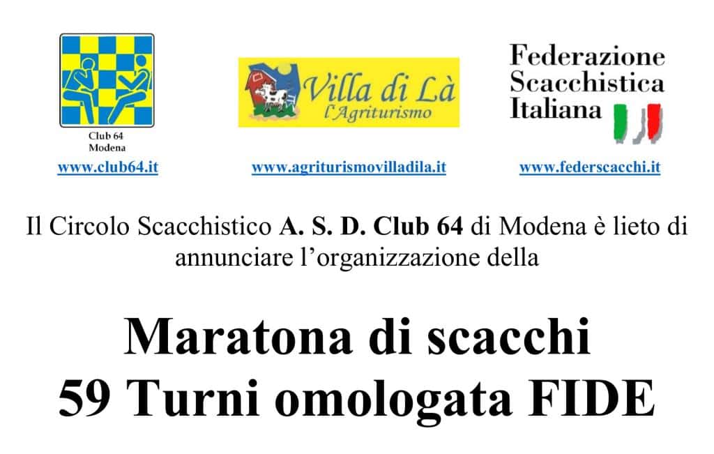 Maratona di Scacchi 59 turni
