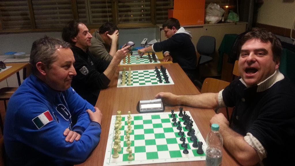 Panoramica delle prime tre scacchiere del 3° turno